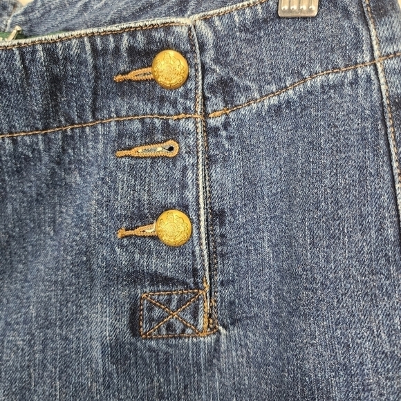 Lauren Jeans Wide Leg Blue Jeans Size 6 - Picture 3 of 9